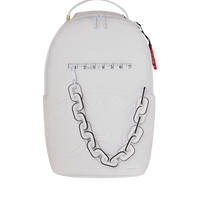 LFW WHITE LEATHER CHAIN DLXSV BACKPACK