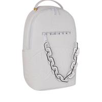 LFW WHITE LEATHER CHAIN DLXSV BACKPACK