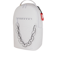 LFW WHITE LEATHER CHAIN DLXSV BACKPACK