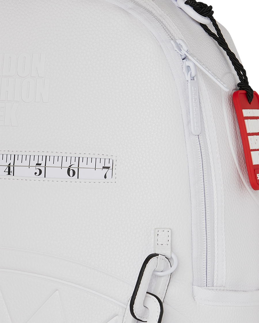 LFW WHITE LEATHER CHAIN DLXSV BACKPACK