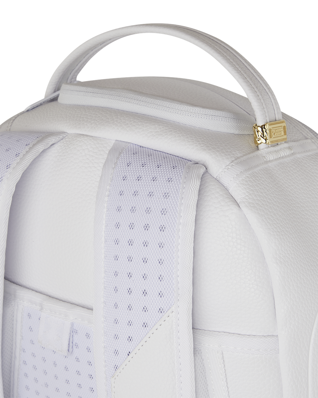 LFW WHITE LEATHER CHAIN DLXSV BACKPACK