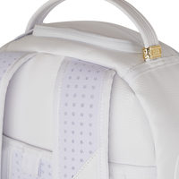 LFW WHITE LEATHER CHAIN DLXSV BACKPACK