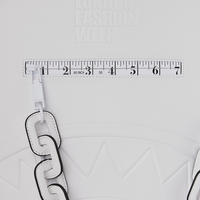 LFW WHITE LEATHER CHAIN DLXSV BACKPACK