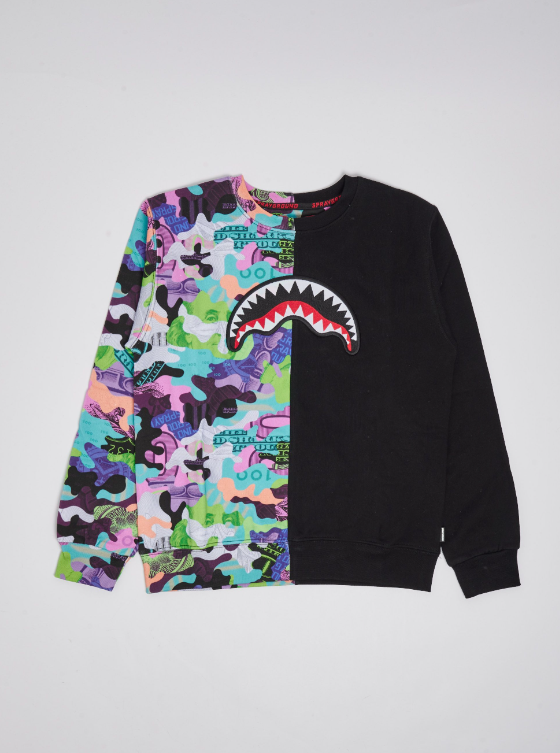 CAMO 100 SPLIT CREW – spraygroundgcc