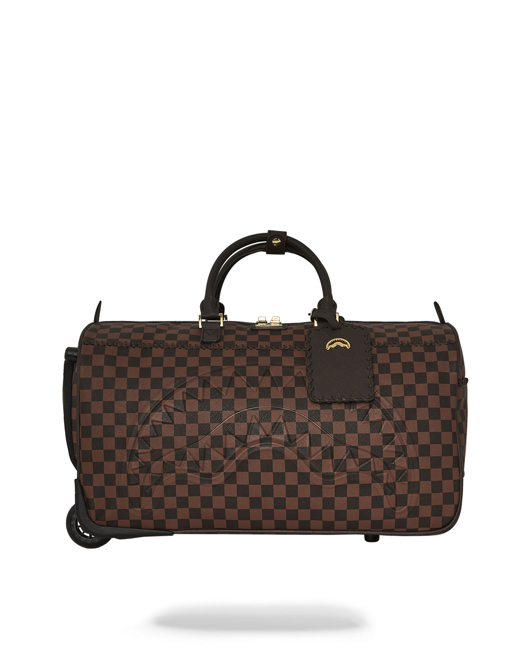 CORE EMBOSSED CHECK WHEELY DUFFLE