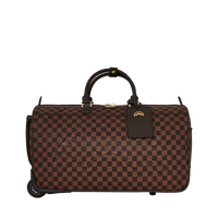 CORE EMBOSSED CHECK WHEELY DUFFLE