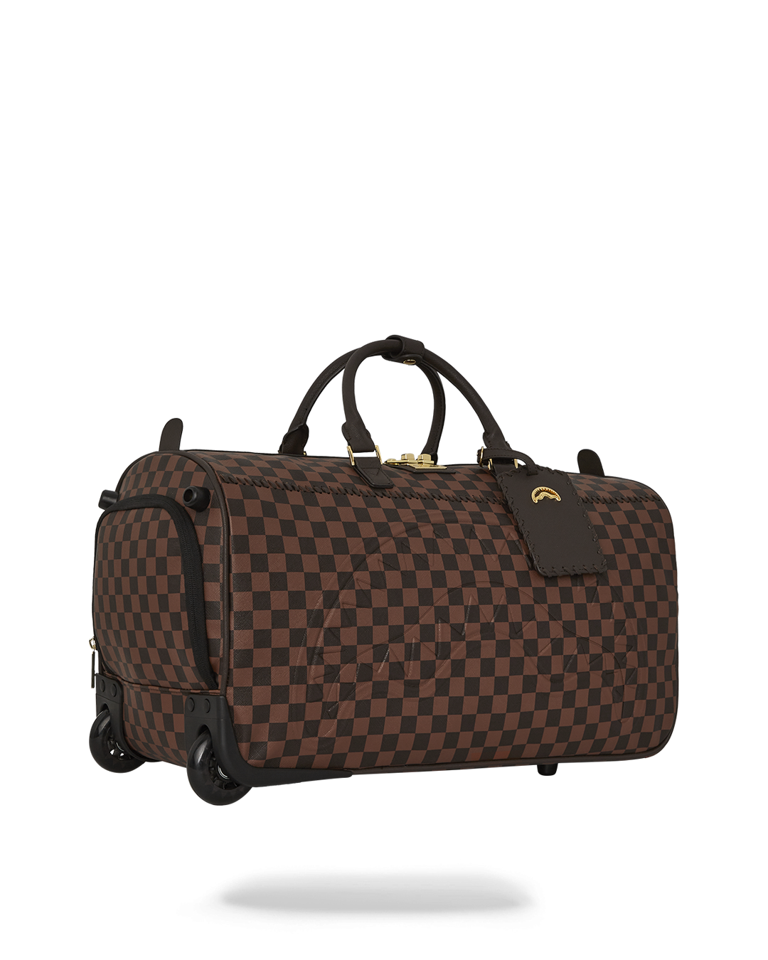 CORE EMBOSSED CHECK WHEELY DUFFLE