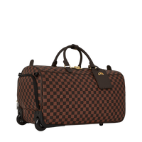 CORE EMBOSSED CHECK WHEELY DUFFLE