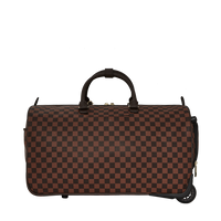 CORE EMBOSSED CHECK WHEELY DUFFLE