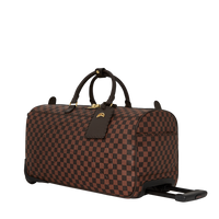 CORE EMBOSSED CHECK WHEELY DUFFLE