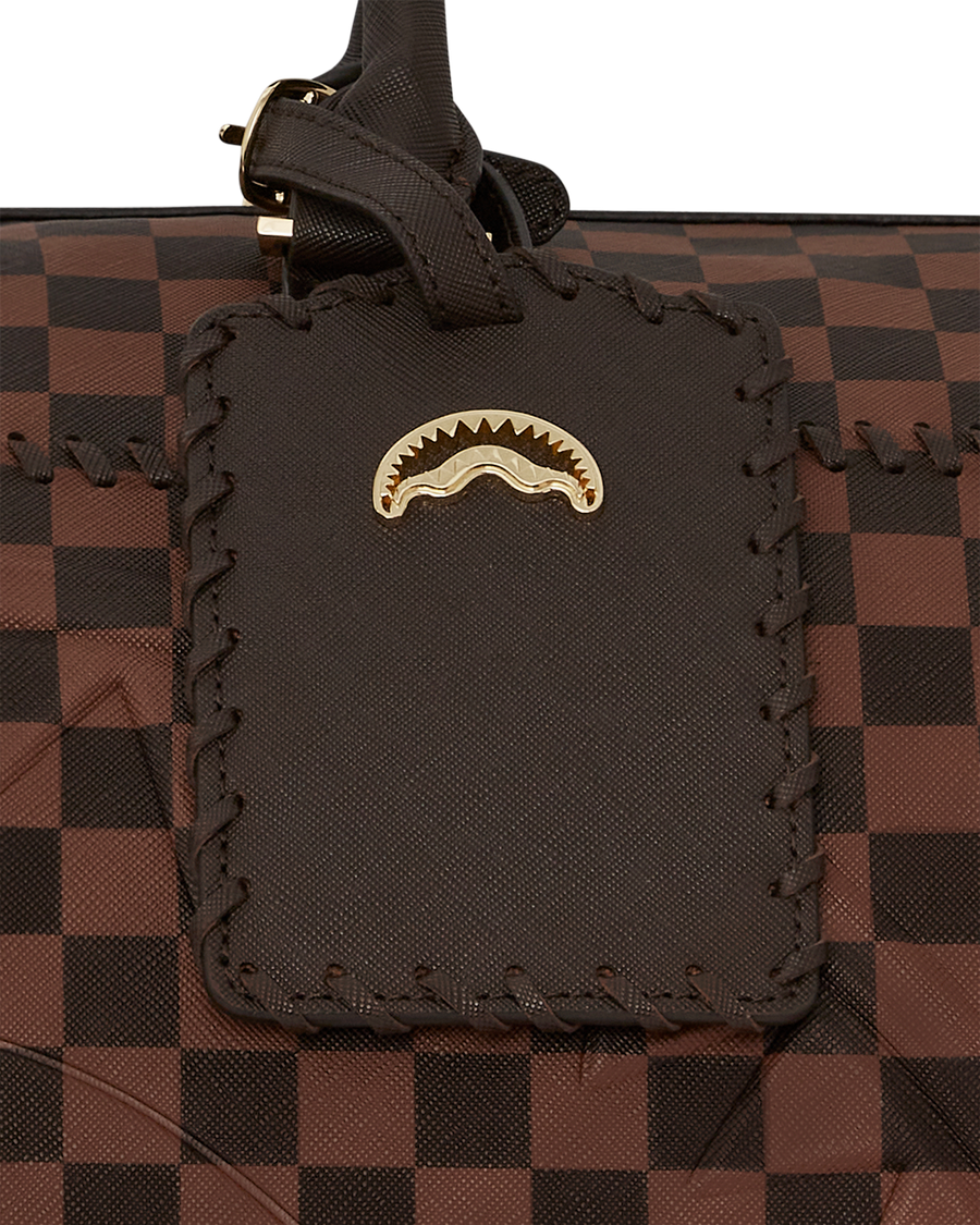 CORE EMBOSSED CHECK WHEELY DUFFLE