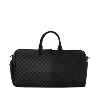 SPRAY SPRITZ GREY CHECK BLACK DUFFLE