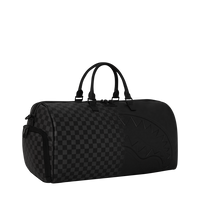 SPRAY SPRITZ GREY CHECK BLACK DUFFLE