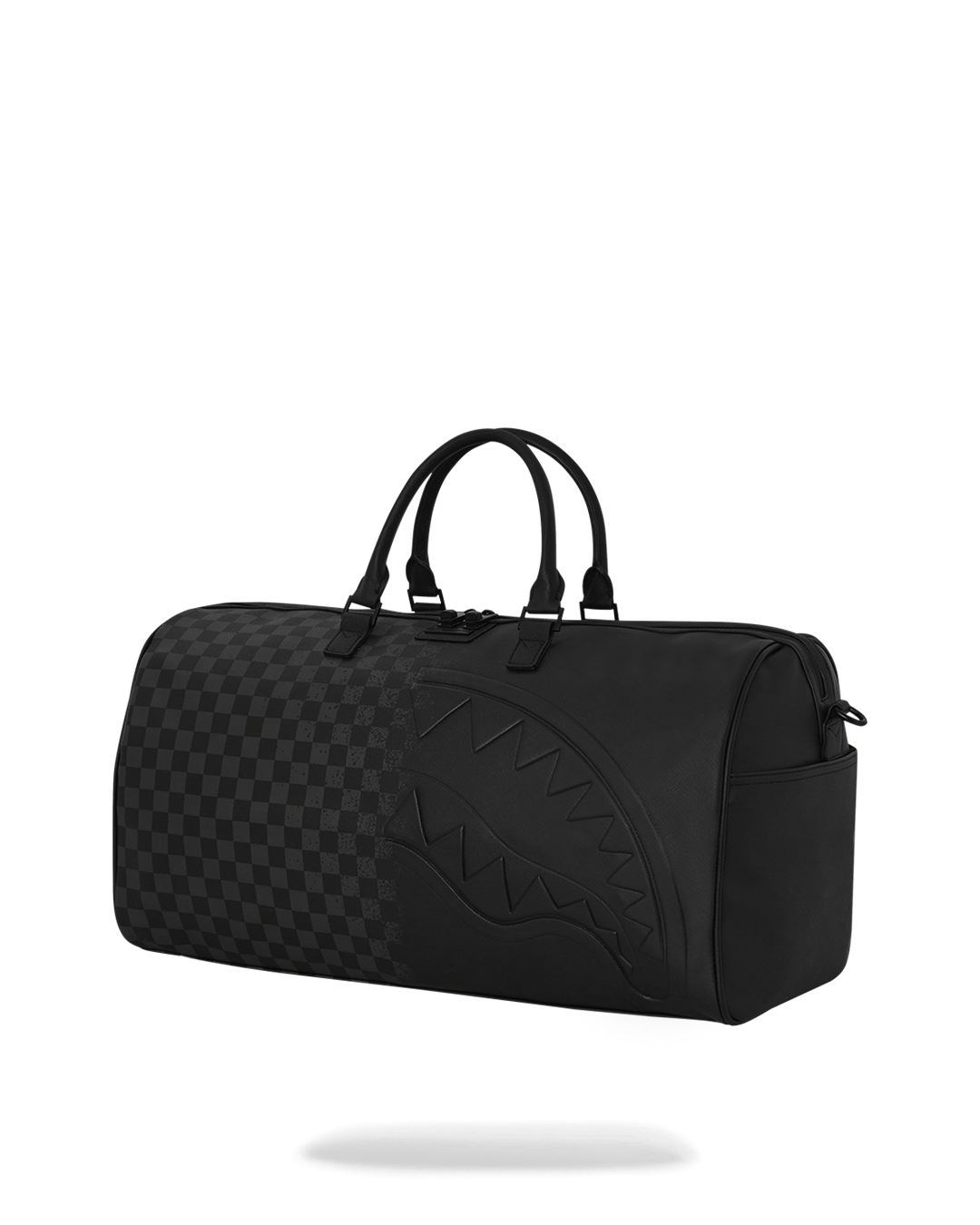 SPRAY SPRITZ GREY CHECK BLACK DUFFLE