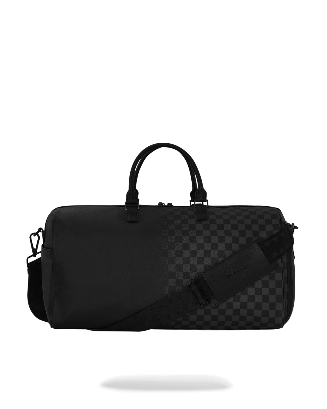 SPRAY SPRITZ GREY CHECK BLACK DUFFLE