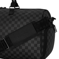 SPRAY SPRITZ GREY CHECK BLACK DUFFLE