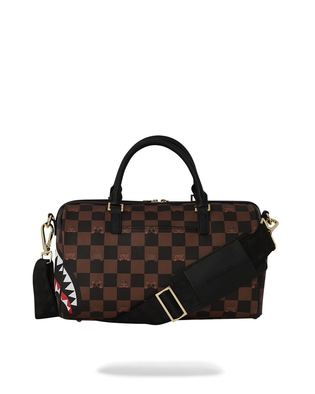 PEEKING CHARACTER CHECK MINI DUFFLE