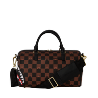 PEEKING CHARACTER CHECK MINI DUFFLE