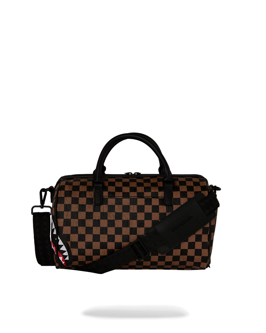 CHECK 2 EMBOSS MINI DUFFLE