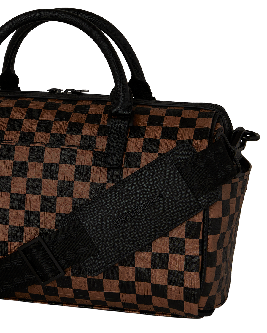CHECK 2 EMBOSS MINI DUFFLE