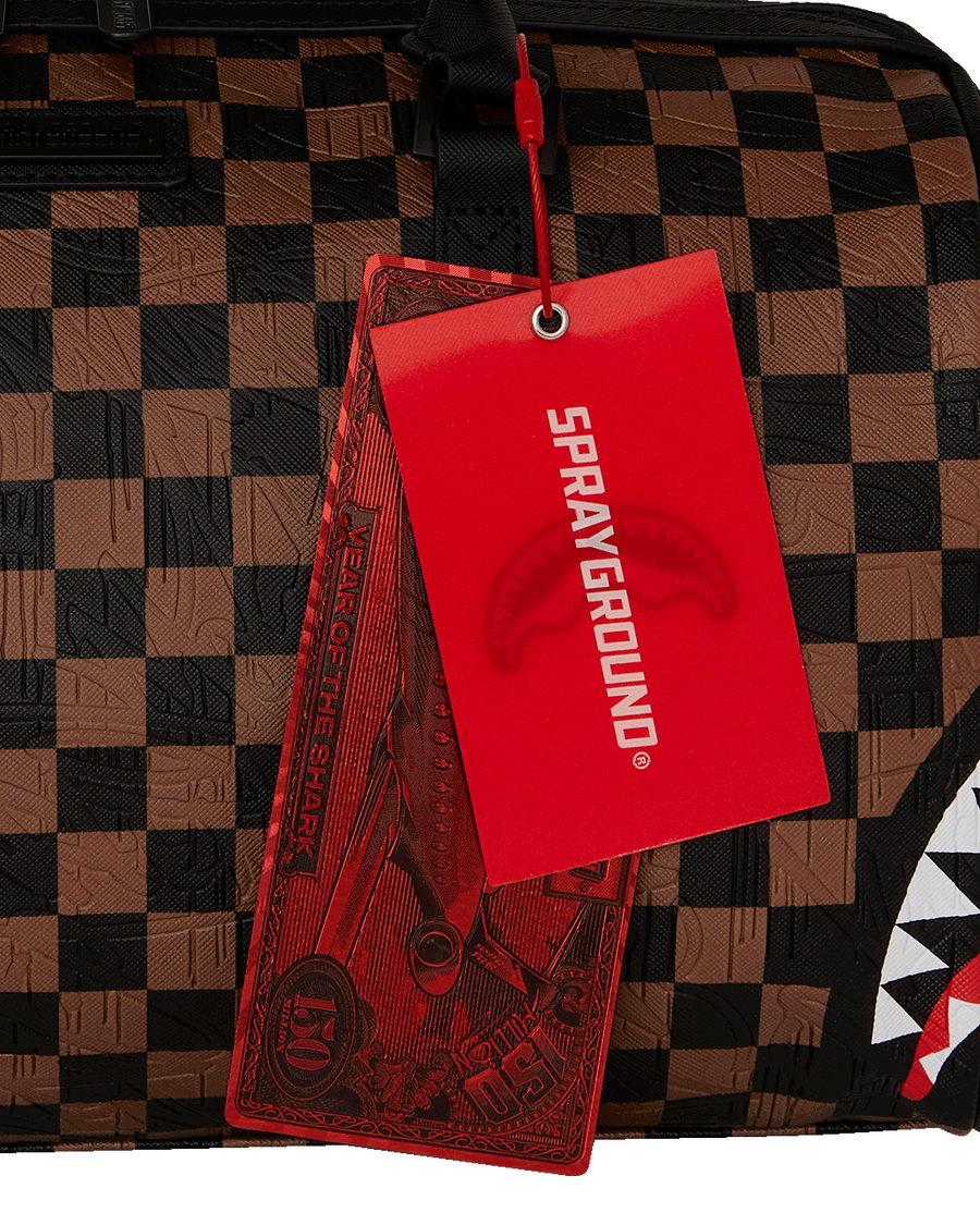 CHECK 2 EMBOSS MINI DUFFLE