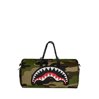 WOODLAND CAMO CHECK CHAIN DUFFLE