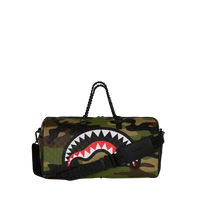 WOODLAND CAMO CHECK CHAIN DUFFLE