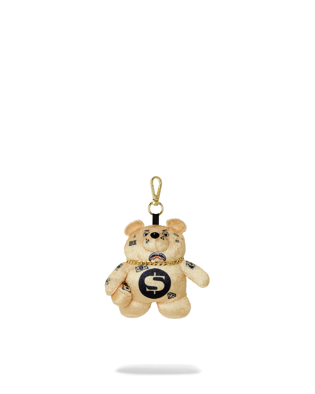 GOLD MYSTERY BEAR BAG CLIP