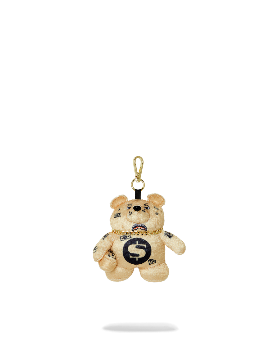 GOLD MYSTERY BEAR BAG CLIP