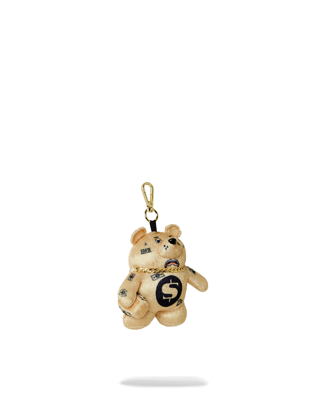 GOLD MYSTERY BEAR BAG CLIP