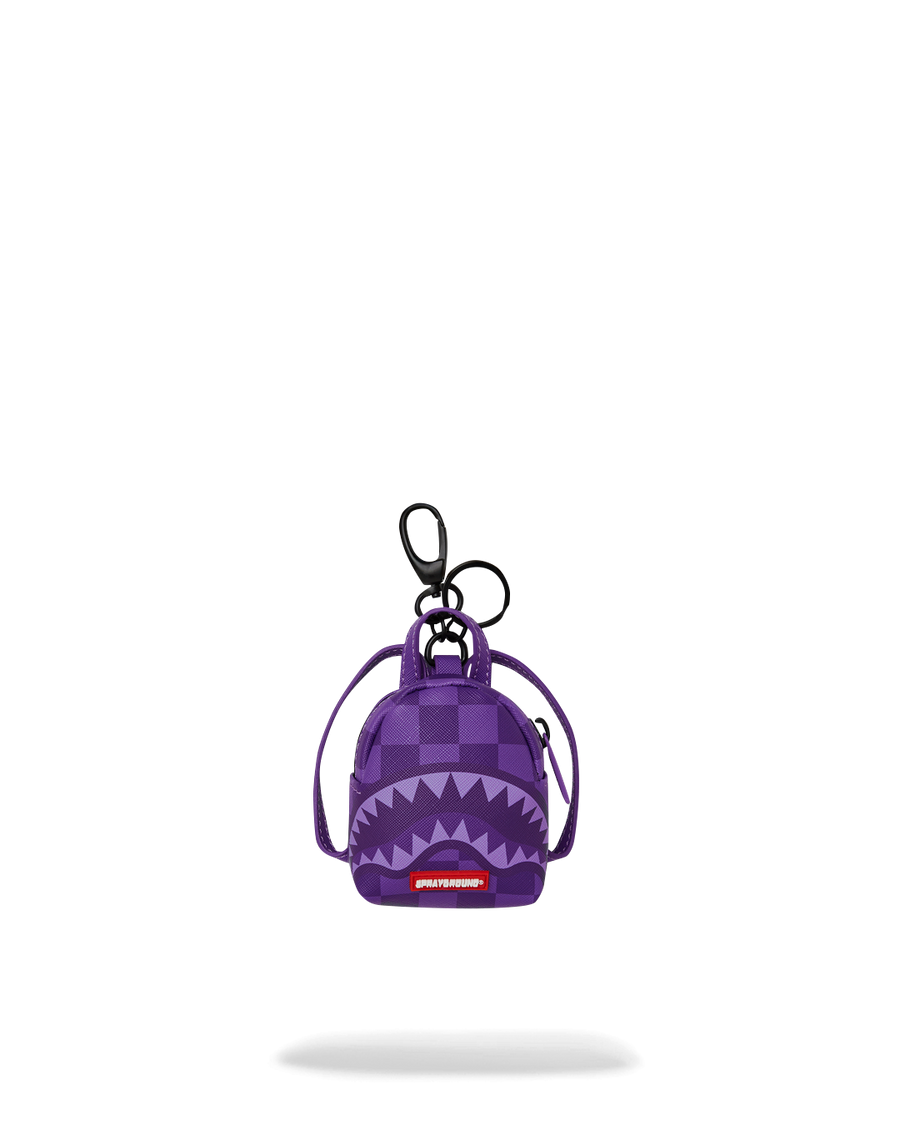 PURPLE SHARK SHARKS IN PARIS KEYCHAIN