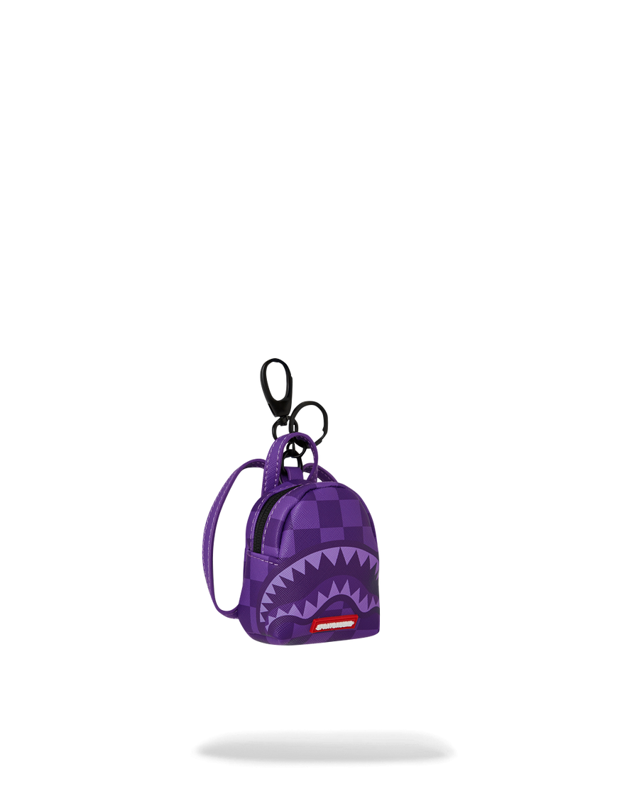 PURPLE SHARK SHARKS IN PARIS KEYCHAIN