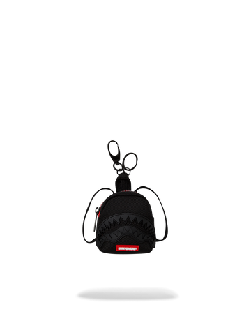 PRINTED ZIPPER SHARK KEYCHAIN