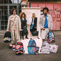 LFW WHITE LEATHER CHAIN DLXSV BACKPACK
