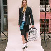 LFW SKETCHED BLACK AND WHITE DLXSV BACKPACK