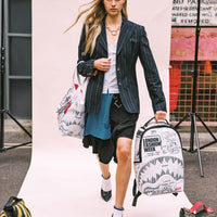 LFW SKETCHED BLACK AND WHITE DLXSV BACKPACK