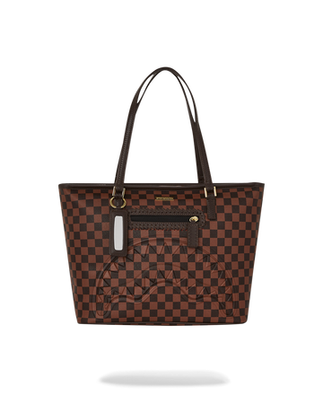 CORE EMBOSSED CHECK TOTE