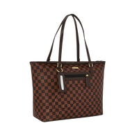 CORE EMBOSSED CHECK TOTE