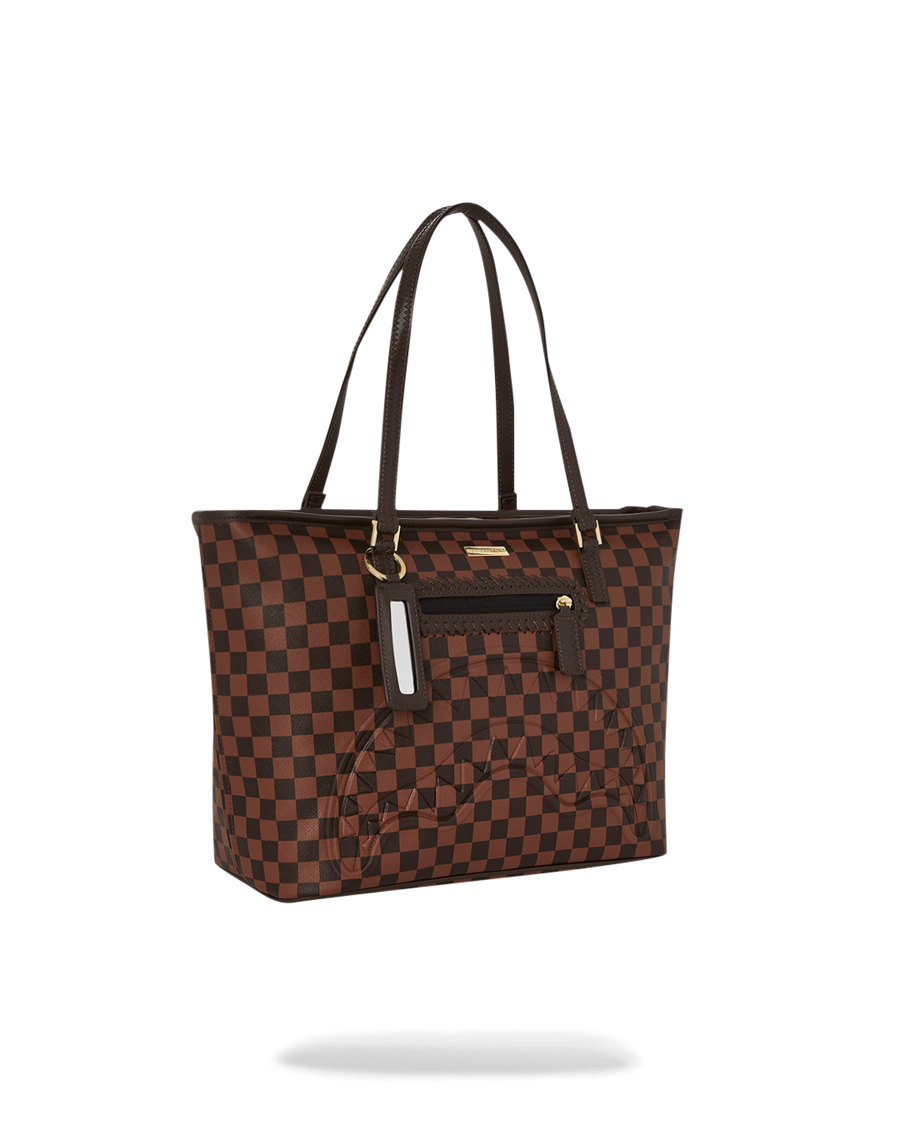 CORE EMBOSSED CHECK TOTE