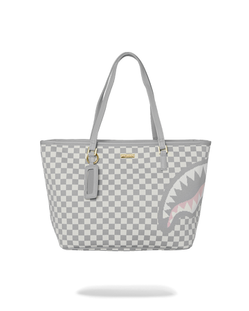 KNIT SHARKS IN PARIS IN CREAM TOTE