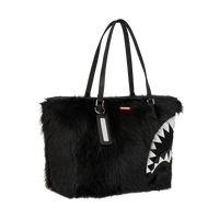 FUR CRAY BLACK TOTE