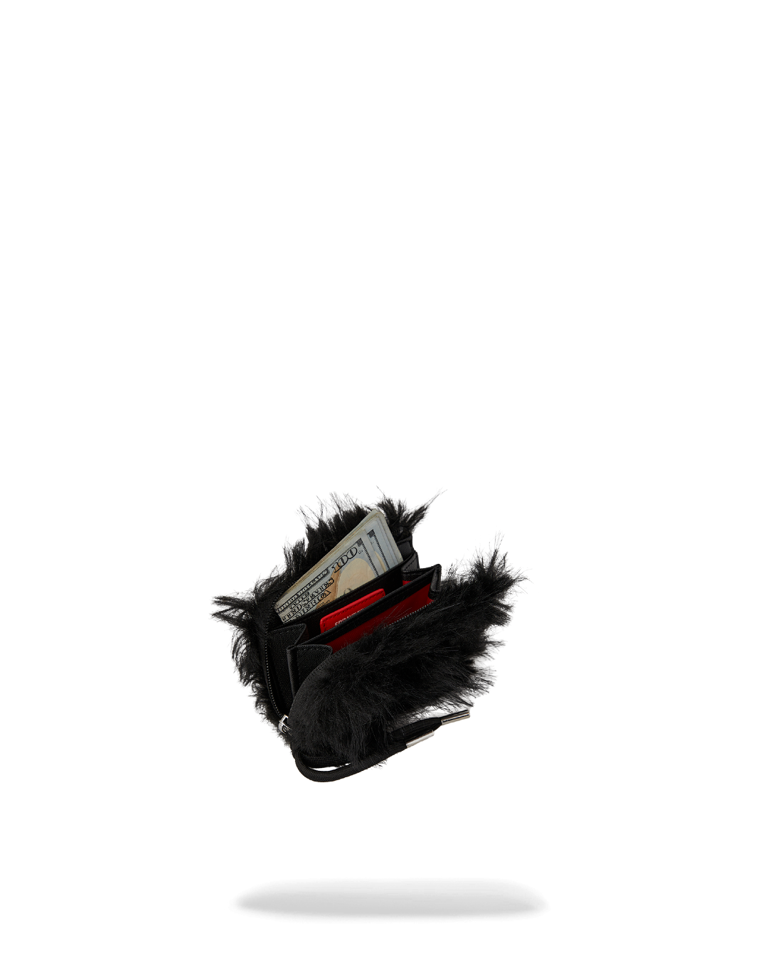 FUR CRAY BLACK WALLET