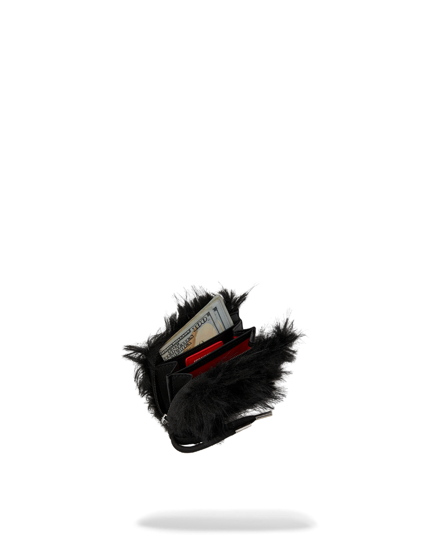 FUR CRAY BLACK WALLET