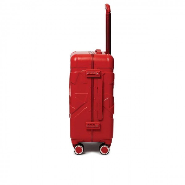 22'' RED MOLDED SHARKMOUTH CARRY-ON LUGGAGE